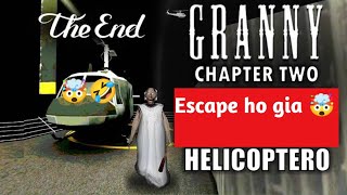 Granny chapter 2 Helicopter Escape 😁 [upl. by Zandt477]