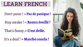 USEFUL and COMMON French Sentences Phrases and Pronunciation for Daily Conversations  Learn French [upl. by Nireves474]