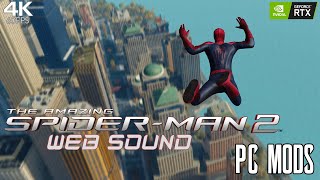 Marvels SpiderMan Remastered PC  TASM 2 Web Swing and Shooting Sound  MOD SHOWCASE 4K 60fps [upl. by Nnairrek]