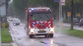 Brandweer politie en Sanquin Bloedvoorziening met spoed in Gorinchem [upl. by Egag]