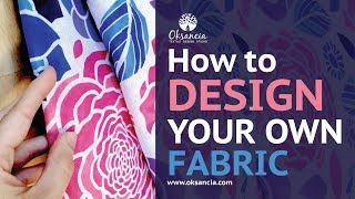 How to design your own fabric Stepbystep fabric design tutorial with final fabric example [upl. by Akived]