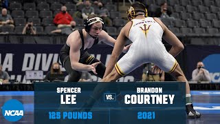 Spencer Lee vs Brandon Courtney 2021 NCAA Title 125 lbs [upl. by Domel]