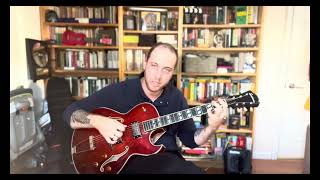 East of the sun w Henriksen blu 6 Archtop solo Guitar Jazz [upl. by Korney]