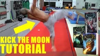 Tricking  Gymnastics Tutorial  How to do a Kick the Moon aka Folha Seca [upl. by Averat]