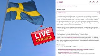 Karolinska Institute Global Masters Scholarship 20222023 for International Students in SWEDEN [upl. by Damha]