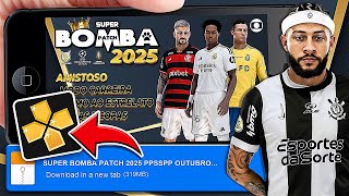 🚨 BOMBA PATCH 2025 PPSSPP DOWNLOAD MEDIAFIRE LINK DIRETO 100 ATUALIZADO NO CELULAR ✅ PES 2024 [upl. by Nishi]