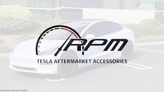 RPM TESLAs Model 3  with 3M Matte Full Wrap Chrome Delete Ceramic Tint Clear Bra Caliper Paint [upl. by Proffitt237]