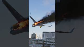 Airplane Crash in City Center  Plane Crash in GTA 5 aviation flights planecrash [upl. by Mcmahon]