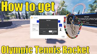 How to get Olympic Tennis Racket in Olympic World  5k in Obby  10k Stock [upl. by Lennod]