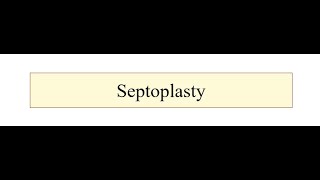 Septoplasty [upl. by Standford]