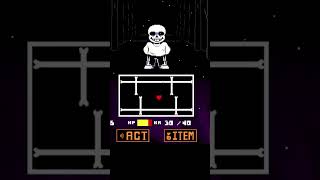 undertale promised sans 5th attack no hit [upl. by Enomahs]