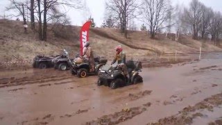 Yamaha grizzly 700 vs Kawasaki Brute Force 750 Непредсказуемый финал класса ATV MAX [upl. by Eimmelc]