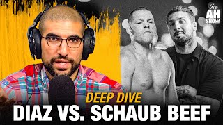 Nate Diaz vs Brendan Schaub beef explained  The Ariel Helwani Show [upl. by Cirdahc]