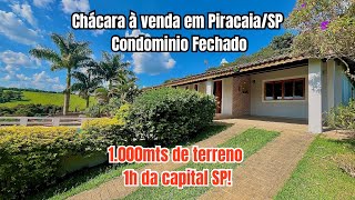 Disponível CHÁCARA À VENDA EM PIRACAIASP CONDOMÍNIO FECHADO  6 DORMITÓRIOS CAMPO PISCINA 🏡😍 [upl. by Gnoy]