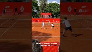 🧙‍♂️ The legend Mansour Bahrami 68 years old 😱👏 Exhibition match at the Trophée Clarins [upl. by Marba]