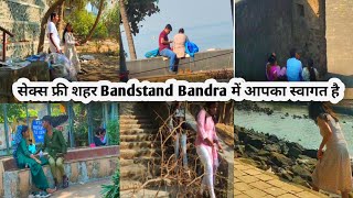 BANDSTAND BANDRA BEACH  LOVERS POINT PARK  KISSING SPOT  COUPLES ROMANTIC PARK   Pintukumar [upl. by Warenne]