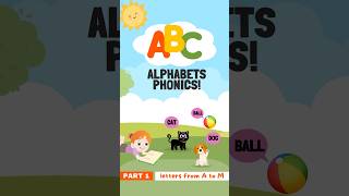 Alphabet Song for Toddlers with Music  Learn Phonics Sound with Fun Animation  ABC Song🌈 shorts [upl. by Anavrin]