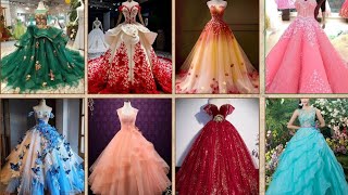 ball gown designs latest gowns long gown designs [upl. by Nohsav]