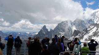 SKYWAY Monte Bianco Punta Helbronner Terrazza panoramica a 360° [upl. by Lletnuahs]