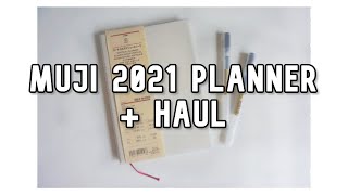 MUJI B6 VERTICAL WEEKLY PLANNER 2021 FIRST IMPRESSION  MINI HAUL [upl. by Mackler]