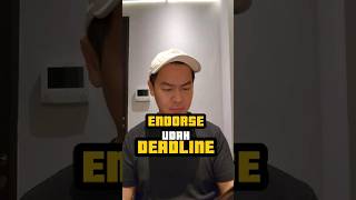 ENDORSE udah DEADLINE [upl. by Ainnos]