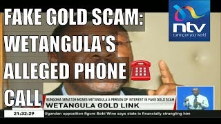 Moses Wentangulas alleged phone call in fake gold scam [upl. by Yelhak]