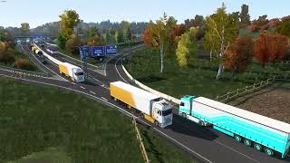 CD Road Timelapse  Brussels intersection  TruckersMP [upl. by Anem]