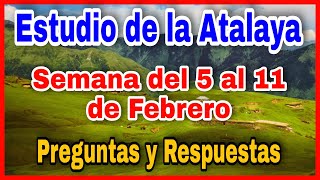 ✅ Estudio de la Atalaya de esta semana del 5 al 11 de febrero  quotFe y Obras Pablo y Santiagoquot [upl. by Hummel]