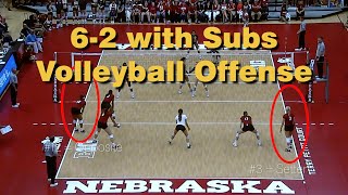 Learning the 62 with Subs Offensive in Volleyball [upl. by Narret80]