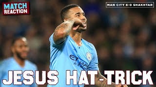 MAN CITY 60 SHAKHTAR DONETSK  Goals Jesus 3 Sterling Silva Mahrez [upl. by Hawken]