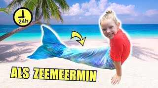 24 UUR ALS ZEEMEERMIN CHALLENGE 24 Uurs Challenge ♥DeZoeteZusjes♥ [upl. by Ayekin268]