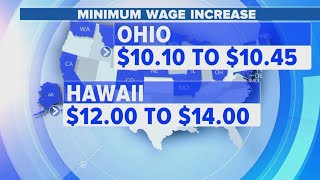 Minimum wage increases are coming for 22 states across America [upl. by Callida]