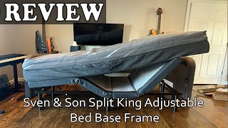 Sven amp Son Split King Adjustable Bed Base Frame  Assembly And Review 2022 [upl. by Ydnak444]