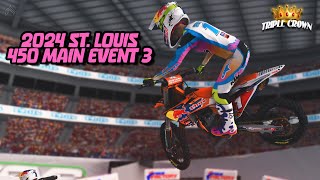 2024 rF Supercross 450 Main 3  Round 12  St Louis [upl. by Mariande]