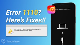 How to Fix iTunes Error 1110 on iPhone or iPad 2024  iOS 18171615 [upl. by Airotal35]