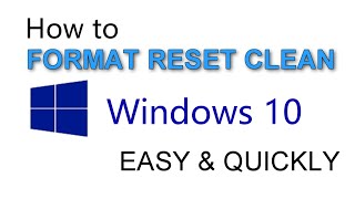 How to Format and Reinstall Windows 10 [upl. by Sheeran]