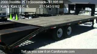 2008 Doolittle 25 Ft Gooseneck 14000 Lbs  for sale in Arthu [upl. by Aicineohp]