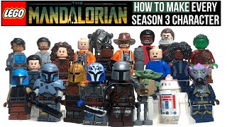 LEGO MANDALORIAN Season 3 Custom Minifigure Showcase [upl. by Ydolem]