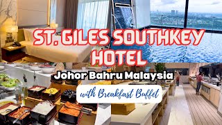 St Giles Southkey Hotel Johor Bahru Malaysia With Breakfast Buffet [upl. by Alyam]