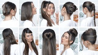 10 EASY HEATLESS BACK TO SCHOOL HAIRSTYLES 2022 [upl. by Urbannai960]