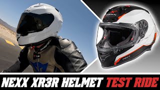 Nexx XR3R Helmet Test Ride Review at SpeedAddictscom [upl. by Eseuqcaj]