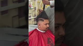 Unique hair salon  long hair transformation to small hair  fade hair style [upl. by Ahsilrak29]