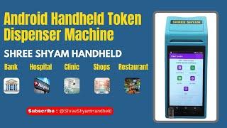 Handheld Token Dispenser MachineAndroid Token for Bankhospitaldoctorclinic shops restaurant [upl. by Docila]