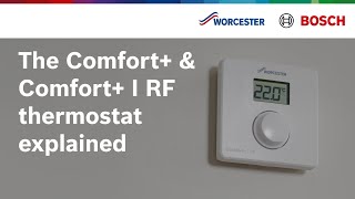 Sense I amp Comfort Stat RF Thermostats – Features amp Benefits  Worcester Bosch [upl. by Dole302]