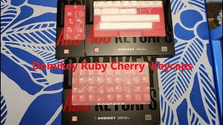 Domikey Ruby Cherry Keycaps  Review  TKD Cycle7  HMX Emo [upl. by Alexio]