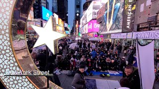 Taraweeh Times Square NYC March 10 2024 [upl. by Ordnassela711]