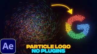 Particle Logo Animation Without Plugins  After Effects Tutorial  No Plugins [upl. by Jarrow237]