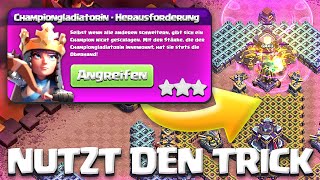 3 Sterne Anleitung CHAMPIONGLADIATORINHERAUSFORDERUNG  Clash of Clans deutsch [upl. by Ranique]