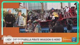 Gasparilla is here in Tampa Hear from Chief Bercaw Sheriff Chronister [upl. by Burack]