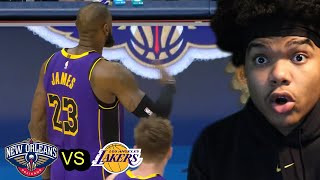 LEBRON SILENCER LAKERS at PELICANS FULL GAME HIGHLIGHTS REACTION [upl. by Fradin]